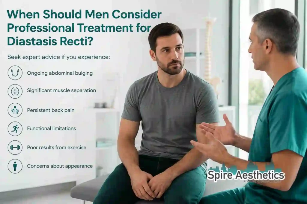 When Should Men Consider Professional Treatment for Diastasis Recti Wooburn Green?