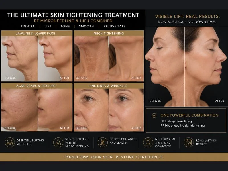 Results of combined treatment for the ultimate skin tightening treatment Wooburn Green